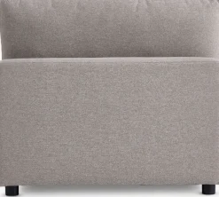 Modulaire bank LUNDBY midden zandkleurige stof