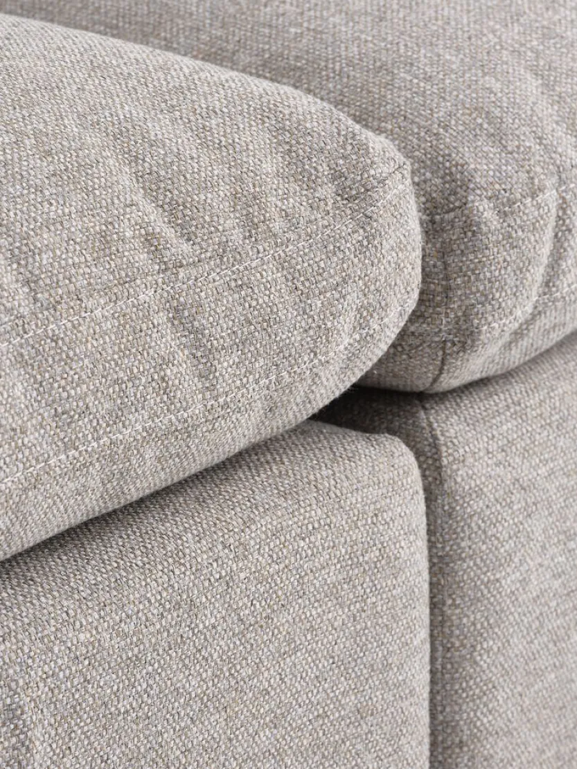 Modulaire bank LUNDBY 2-zits zandkleurige stof