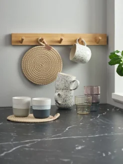 Mok FREDERIK 20cl blauw/groen 2 stuks