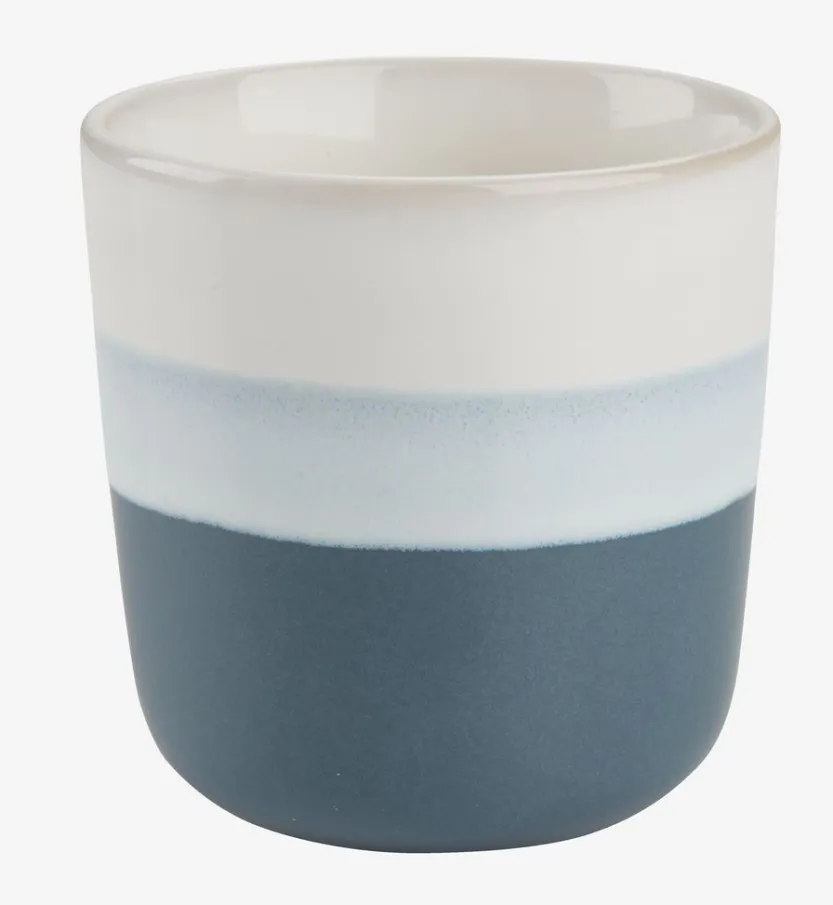 Mok FREDERIK 20cl blauw/groen 2 stuks