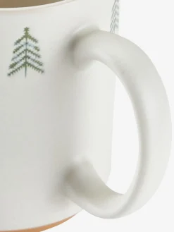 Mok FREKI Ø9xH10cm steengoed 39cl wit en groen