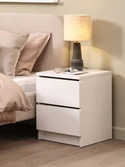 Nachtkastje LIMFJORDEN 2 lades wit
