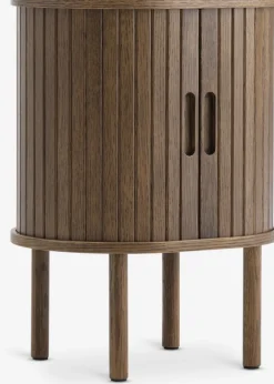 Nachtkastje LYNGVIG 2 tambour deuren donker eiken