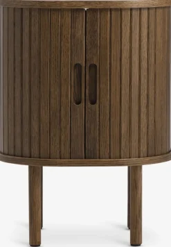 Nachtkastje LYNGVIG 2 tambour deuren donker eiken