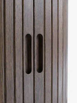 Nachtkastje LYNGVIG 2 tambour deuren donker eiken