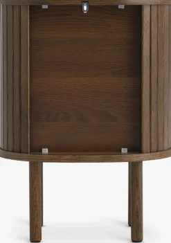 Nachtkastje LYNGVIG 2 tambour deuren donker eiken