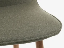 NORTOFT Ø120 tafel eiken + 4 BISTRUP stoelen olijf/eiken