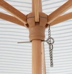 Parasol SMYGEHUK Ø200 naturel/blauw