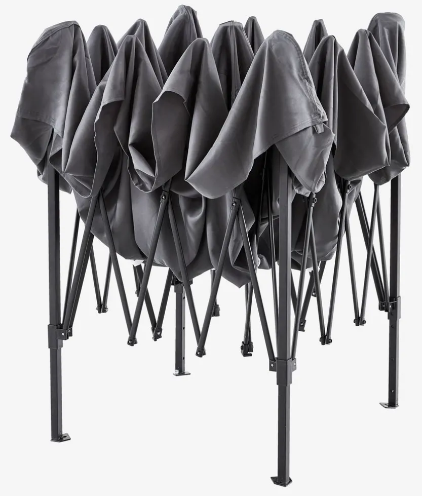 Partytent JERUP B2,7xL2,7xH2,6m grijs