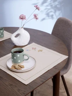 Placemat CIKORIE 33x42 naturel/groen