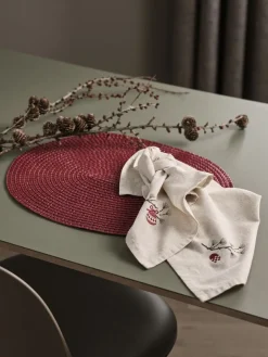 Placemat KUNGSMYNTA 34x43 rood