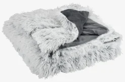 Plaid LOTUS 135x195 wit/grijs