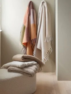 Plaid TUSENFRYD 130x180 beige