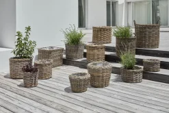 Plantenbak RINGTROST Ø37/32 kubu naturel 2 stuks