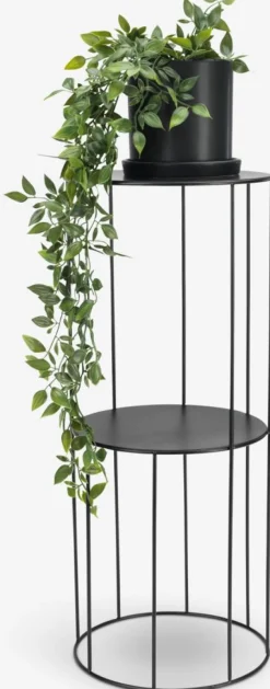 Plantenstandaard PELLE Ø25xH60cm zwart