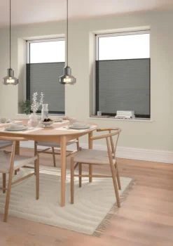 Plisségordijn HVEN 60x130 grijs up/down