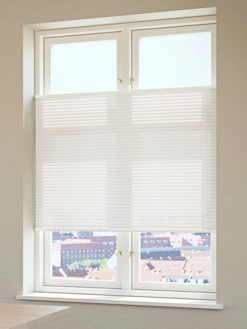 Plisségordijn HVEN 60x130cm wit up/down