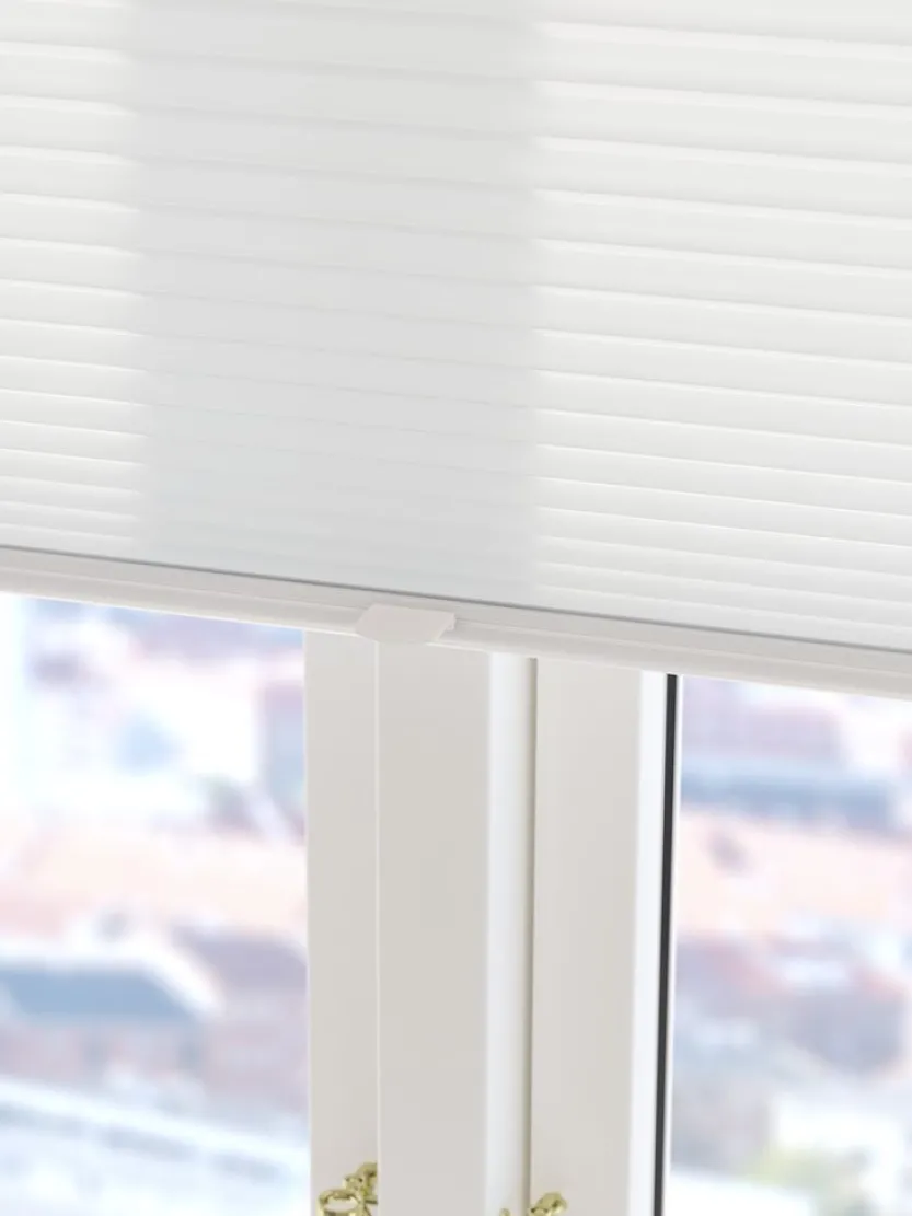 Plisségordijn HVEN 60x130cm wit up/down