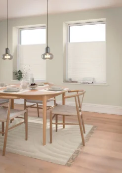 Plisségordijn verduisterend HVEN 60x130 cm wit up/down