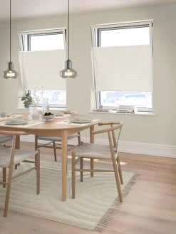 Plisségordijn verduisterend HVEN 60x130 cm wit up/down