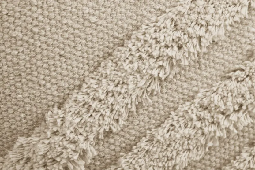 Poef HYLKE 60x60 naturel stof