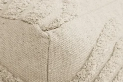 Poef HYLKE 60x60 naturel stof