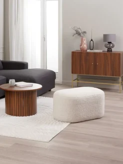 Poef OREBO 84x45 off-white teddy