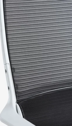 Professionele bureaustoel HEDENSTED zwarte stof/wit