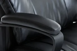 Professionele bureaustoel TJELE zwart kunstleer/zwart