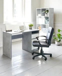 Professionele bureaustoel NIMTOFTE zwart kunstleer/zwart