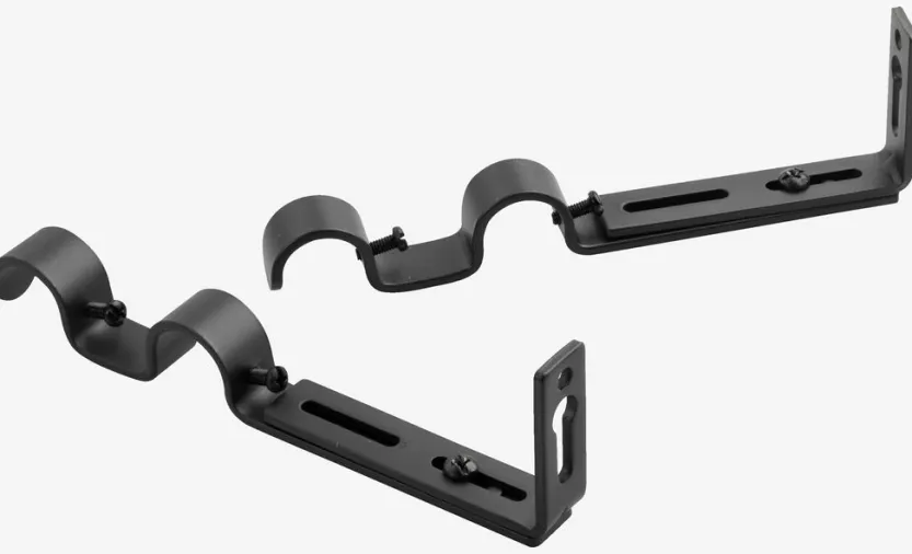 Roedesteun dubbel Ø19mm zwart