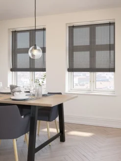 Rolgordijn bamboe BYRE 80x160 grijs