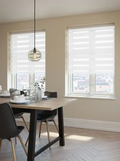 Rolgordijn duo ALSTEN 60x180 wit