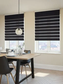 Rolgordijn duo ALSTEN 60x180 zwart