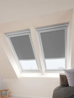 Rolgordijn verduisterend MORS dakraam grijs