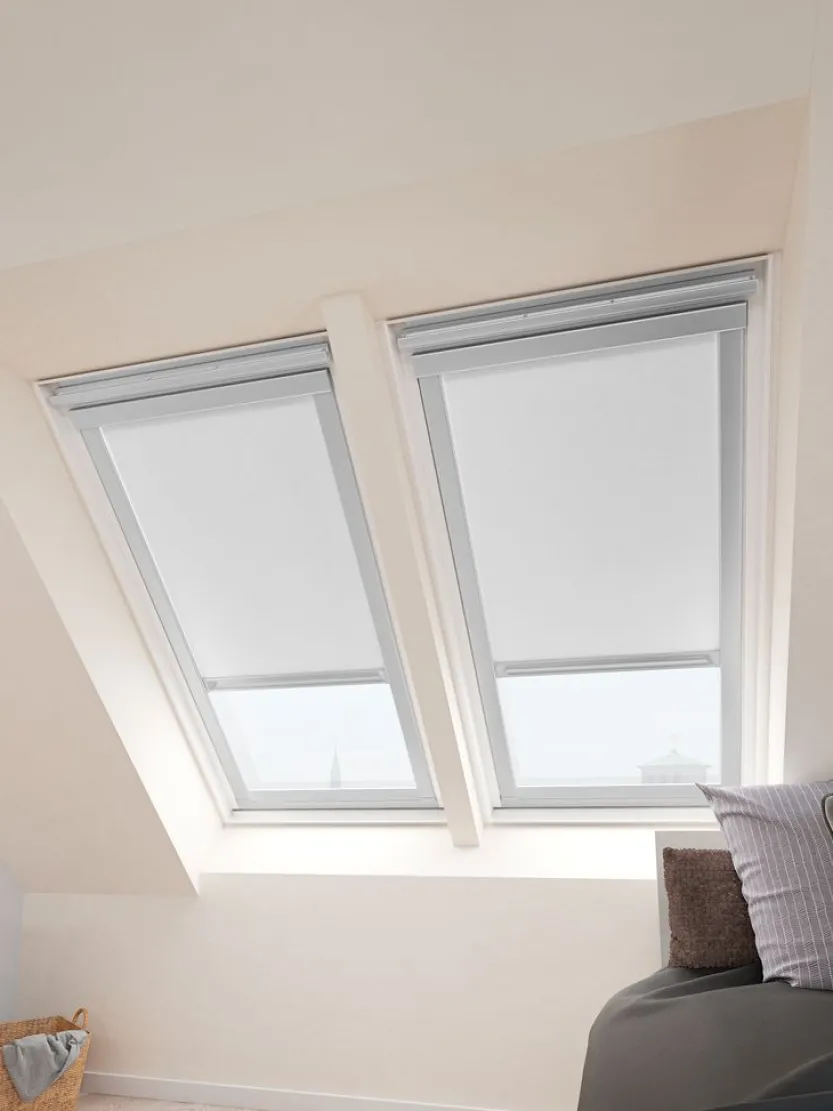 Rolgordijn verduisterend MORS dakraam wit