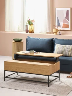 Salontafel AABENRAA L110 opklapbaar/opbergruimte eiken