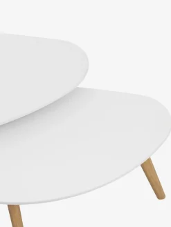 Salontafel LEJRE 60x120 wit/eiken