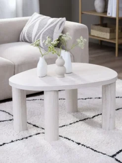 Salontafel LUNDEBORG 68x85 marmer kleur