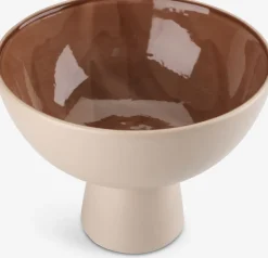 Schaal CHRIS Ø21xH16 beige/terracotta