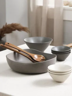 Schaal KARSTEN Ø13xH6 cm wit