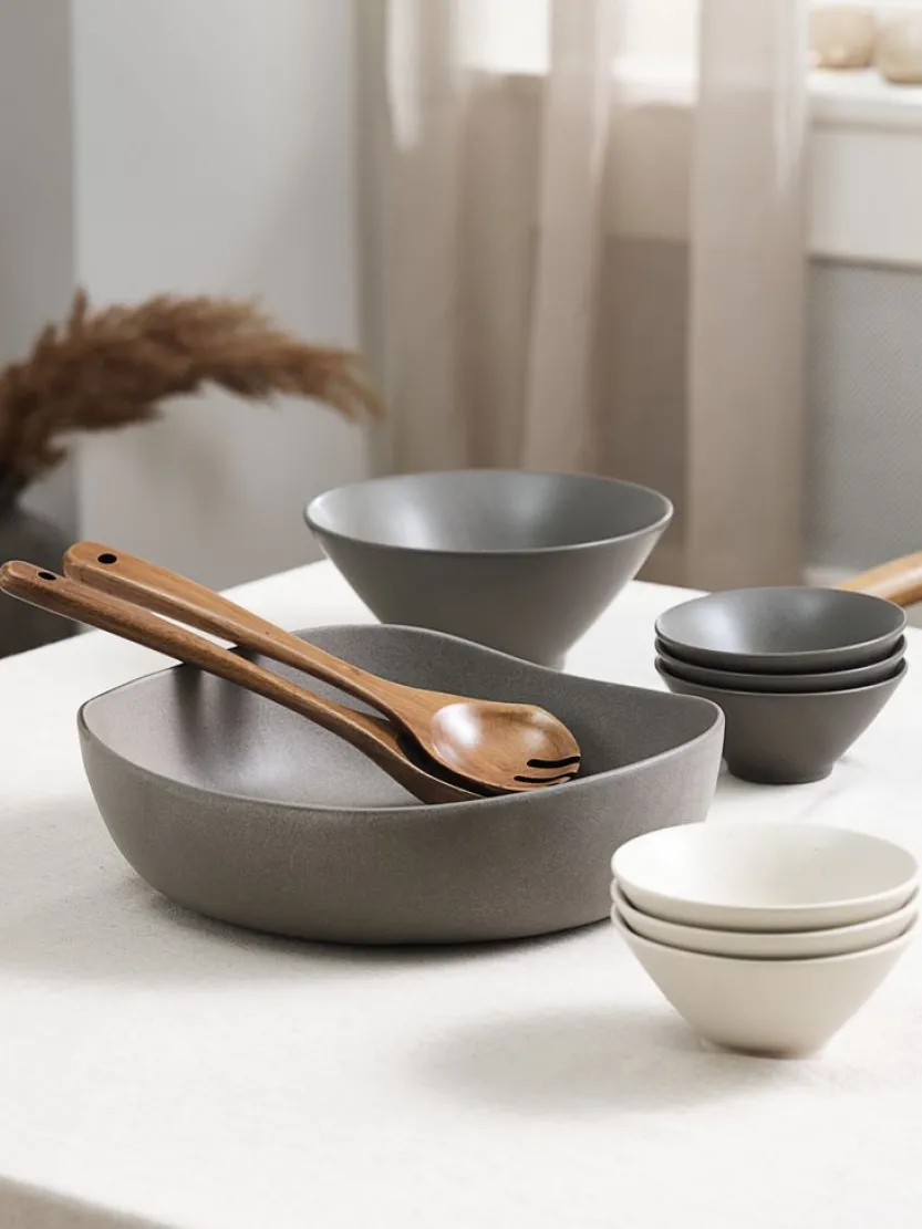 Schaal KARSTEN Ø13xH6 cm wit