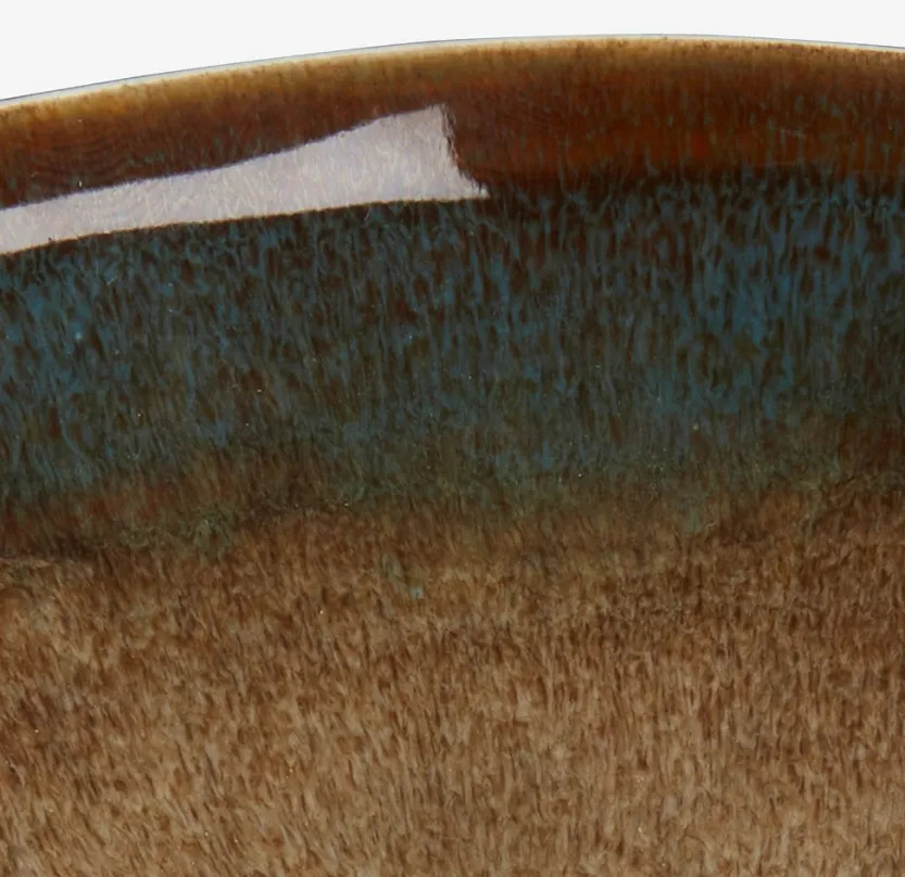 Schaal KLAES Ø15 cm bruin aardewerk
