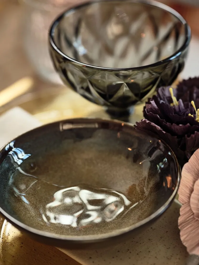 Schaal KLAES Ø15 cm bruin aardewerk