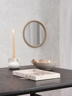 Schaal VICTOR Ø20 cm beige aardewerk