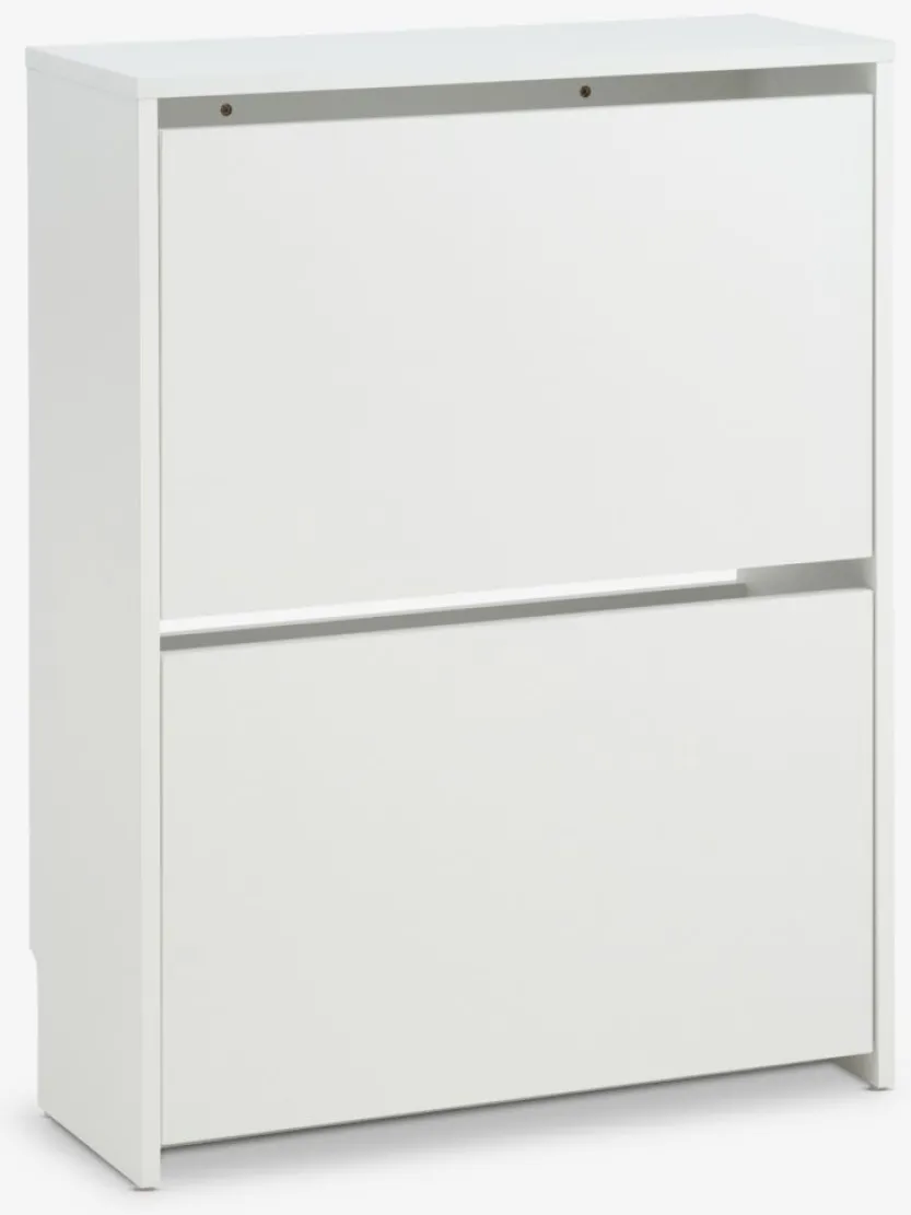 Schoenenkast BAKHUSE 2 vakken wit