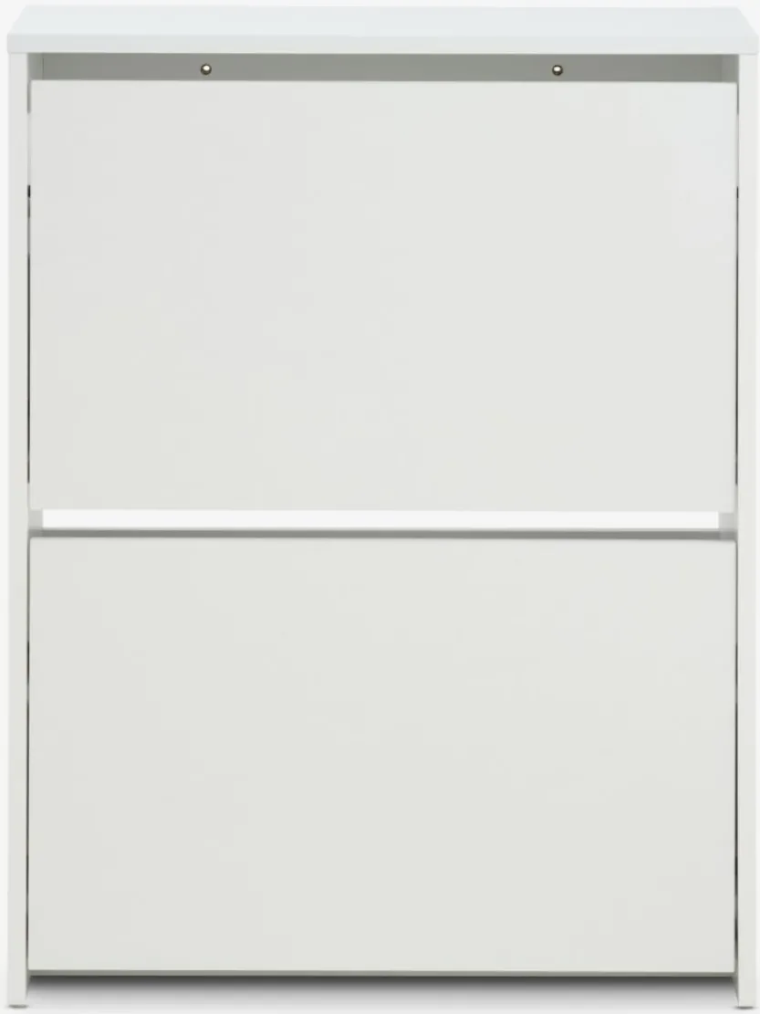 Schoenenkast BAKHUSE 2 vakken wit