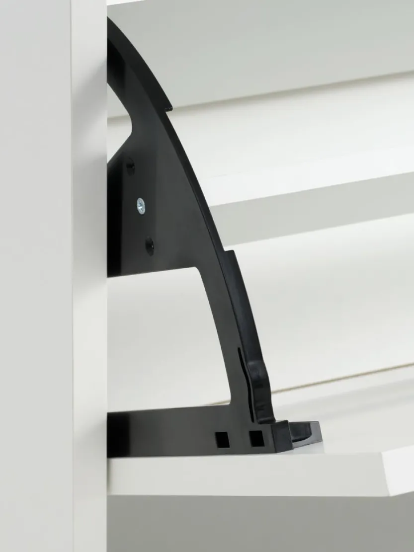 Schoenenkast BAKHUSE 2 vakken wit