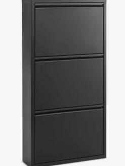 Schoenenkast HALLENSLEV 3 vakken zwart