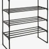 Schoenenrek BORNHOLM 4 schappen zwart